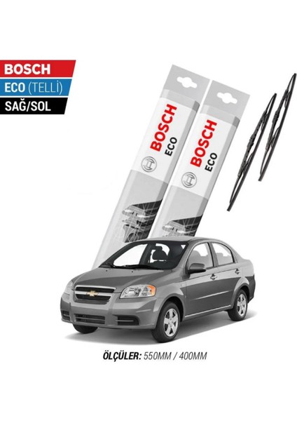 Chevrolet Aveo Sedan 2011 Model Silecek Takımı Bosch Eco (Telli)