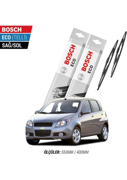 Chevrolet Aveo Hb 2009 Model Silecek Takımı Bosch Eco (Telli)