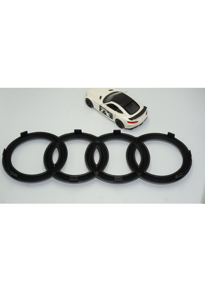 Audi A3 A4 A5 A6 Ön Panjur Izgara Halka Parlak Siyah Abs Logo Amblem