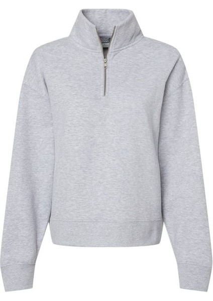 Yarım Fermuarlı Kışlık Şardonlu Pamuklu Sweatshirt fiyatları