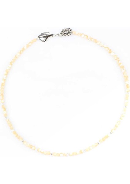 925 Ayar Gümüş Kedi Gözü Taşlı Kolye