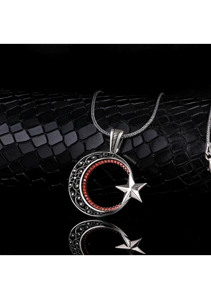 Telkari Ayyıldız Model 925 Ayar Gümüş Kolye fiyatları