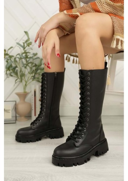 Seribo Kaymaz Taban Postal Kadın Çizme modelleri