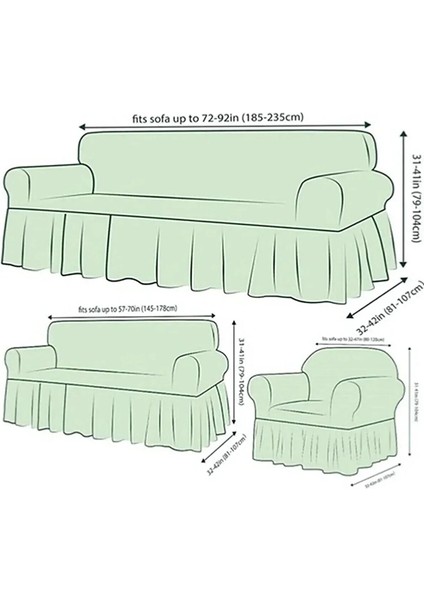 Likrali 3+2+1+1 Lastikli Koltuk Takımı Kılıfı. Çekyat Koltuk Örtüsü Streç Esnek Kanepe Kılıfı UERE539. indirimleri