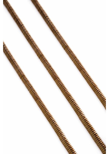 Hematit Doğal Taş Parlak Kahverengi 6X1MM Dizi