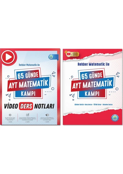 Rehber Matematik ile 65 Günde AYT Matematik Video Ders Notları ve Kamp Kitabı 2025