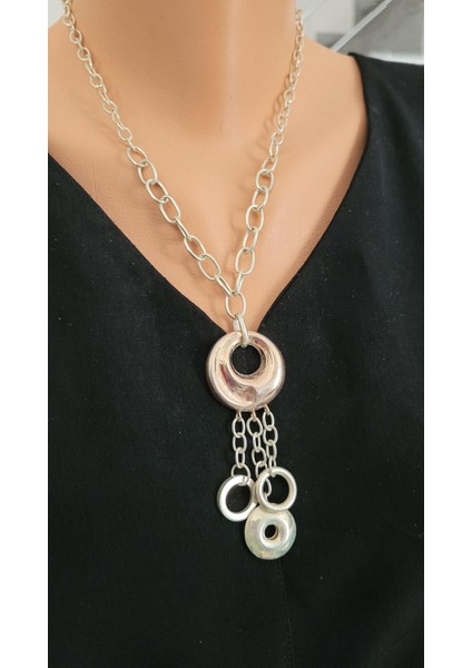 925 Ayar Gümüş Karaca Gözü Zincir Kolye