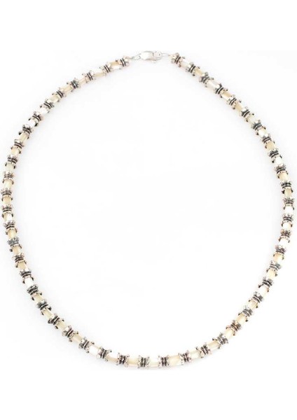 925 Ayar Gümüş Silindirik Taşlı Kolye modelleri