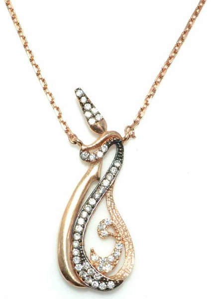 925 Ayar Gümüş Mevlana Ve Vav Modeli Kolye fiyatları