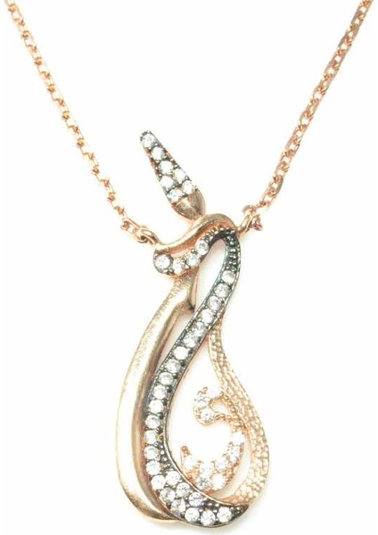 925 Ayar Gümüş Mevlana Ve Vav Modeli Kolye modelleri