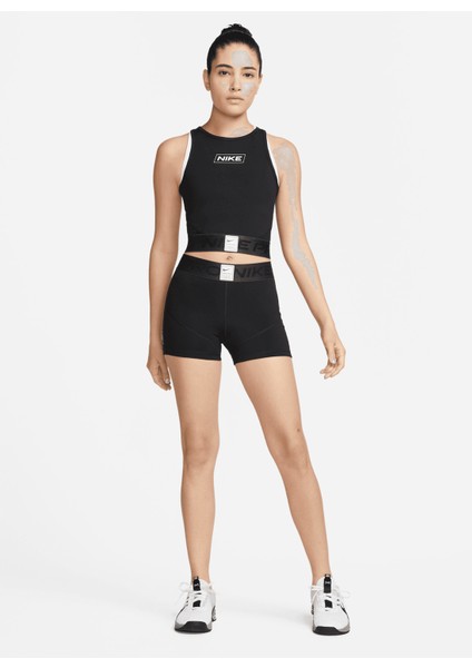 Siyah Kadın O Yaka Düz Atlet DQ5593 010 W Np Df Crp Gx Tank