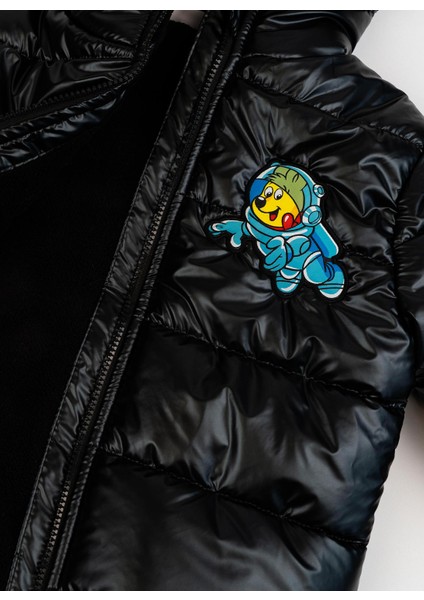 Koyu Gri Erkek Çocuk Mont HRBTXT404 Haribo Puffer Çocuk Mont
