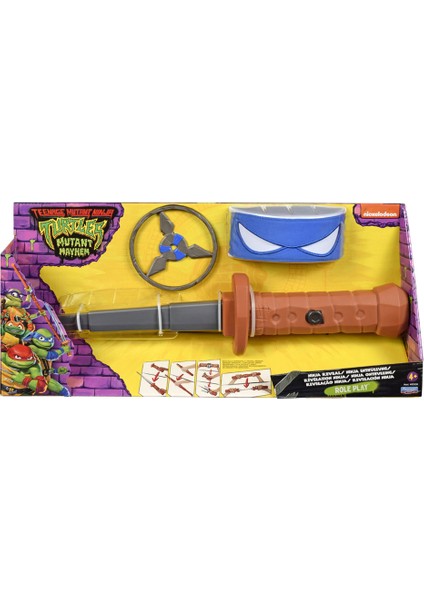 Ninja Turtles Mutant Mayhem Maske ve Aksesuar Seti Leonardo 83530