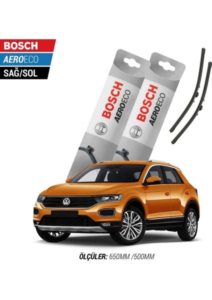 Volkswagen T-Roc 2020 Model Bosch Aeroeco Muz Silecek Takımı