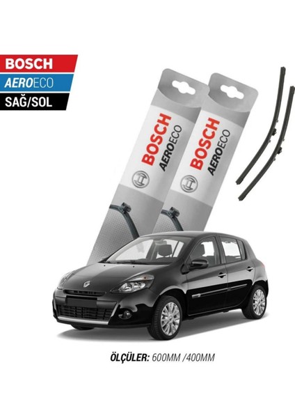 Renault Clio 3 2009 Model Bosch Aeroeco Muz Silecek Takımı