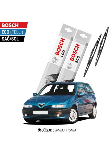 Alfa Romeo 145 2001 Model Silecek Takımı Bosch Eco (Telli)