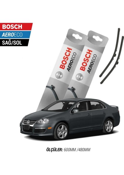 Volkswagen Jetta 2007 Model Bosch Aeroeco Muz Silecek Takımı