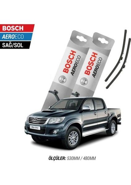 Toyota Hilux 2012 Model Bosch Aeroeco Muz Silecek Takımı