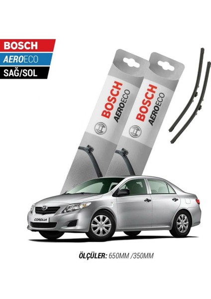 Toyota Corolla 2010 Model Bosch Aeroeco Muz Silecek Takımı