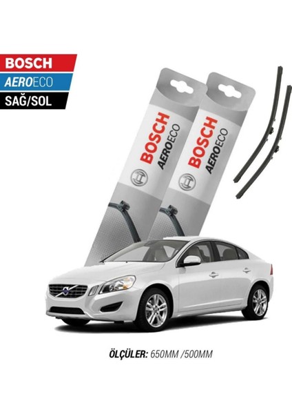 Volvo S60 2010 Model Bosch Aeroeco Muz Silecek Takımı