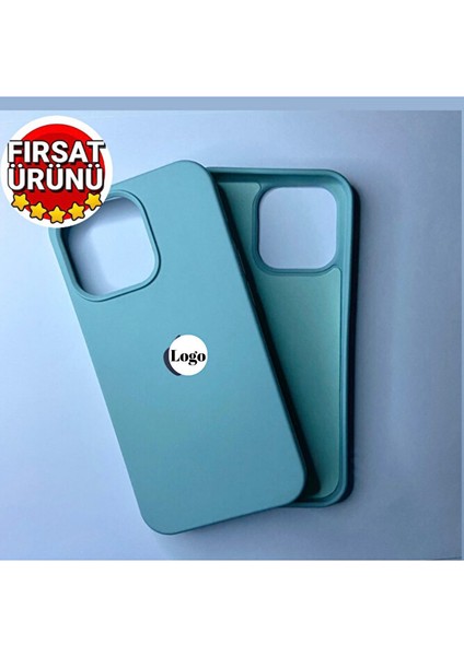 Q Aksesuar Iphone 13 Pro Uyumlu Logolu Içi Kadife Telefon Kılıfı