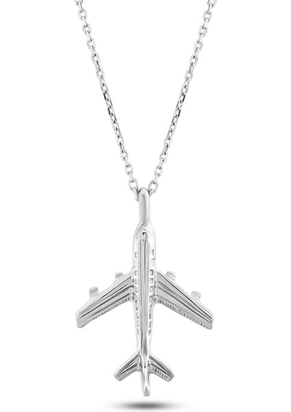 925 Ayar Gümüş Boeing Uçak Kolye indirimleri