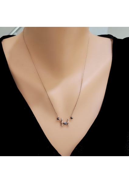 925 Ayar Rose Gümüş Sevgililer Günü Özel Kolye