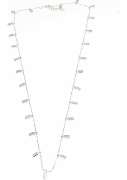 925 Ayar Gümüş Minik Bar Kolye, Beyaz fiyatları