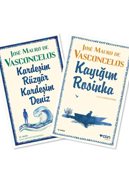 Kardeşim Rüzgar Kardeşim Deniz - Kayığım Rosinha - 2 Kitap - Jose Mauro De Vasconcelos