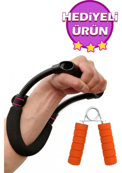 Power Wrist Bilek ve Ön Kol Güçlendirme Aleti Kas Yapma Çalıştırma Spor Egzersiz Aleti El Yayı