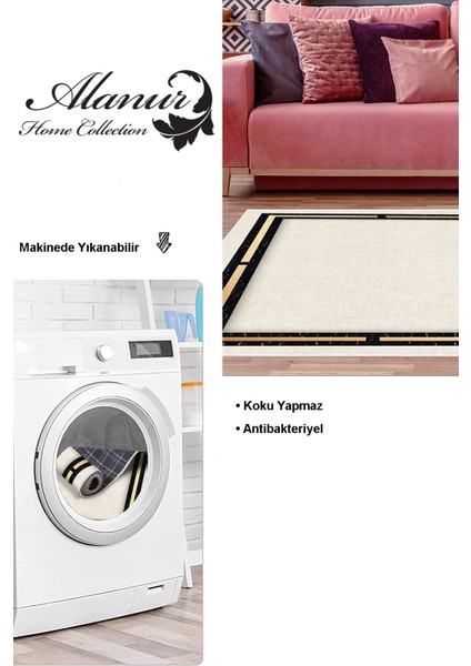 Dijital Salon Halısı Star Pamuk Kaymaz Taban Modern Kendra Bej modelleri