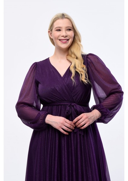 Uzun Simli Tül Abiye indirimleri