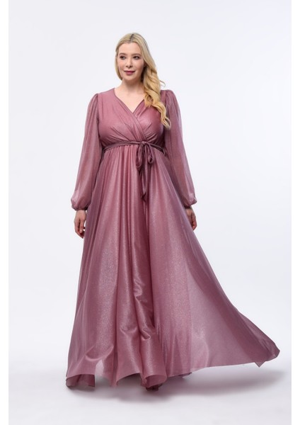 Uzun Simli Tül Abiye modelleri