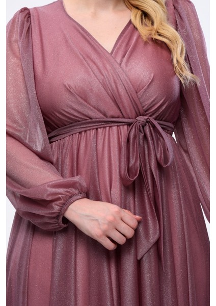 Uzun Simli Tül Abiye indirimleri