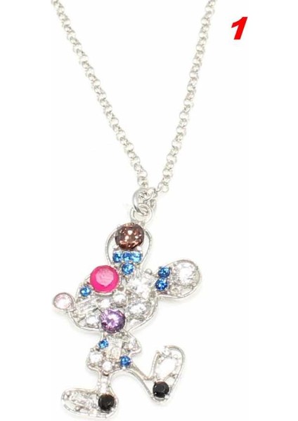 925 Ayar Gümüş Sevimli Figürü Kolye, Beyaz fiyatları