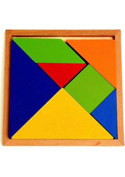 Edumat Woga 7'li Ahşap Tangram Bemi