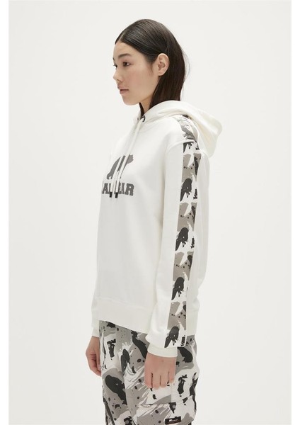 Gwen Hoodie Off-White Beyaz Kapüşonlu Kadın Sweatshirt