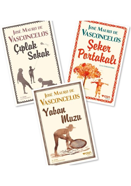 Şeker Portakalı - Çıplak Sokak - Yaban Muzu 3 Kitap - Jose Mauro De Vasconcelos