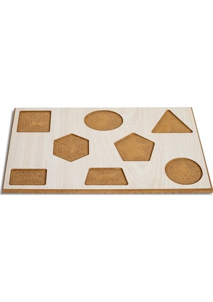 Edumat Ahşap Geometrik Puzzle Bemi