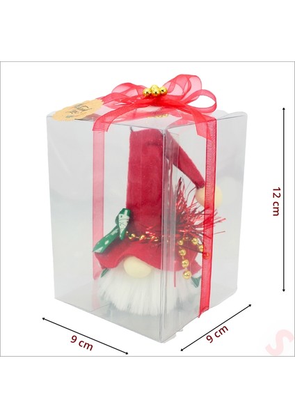 Kutulu Yılbaşı Şans Cücesi, 12CM x 9cm - 1 Adet