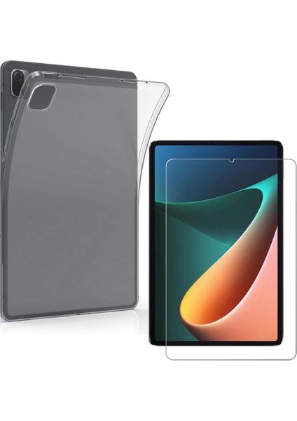 Xiaomi Mi Pad 5 Silikon Kılıf +Temperli Cam + Kalem