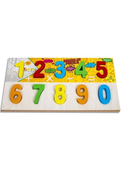 Edumat Ahşap Puzzle Sayılar Bemi