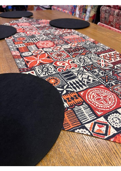 Tuğçe Demir Home Design Etnik Desen Runner Supla Set fiyatları