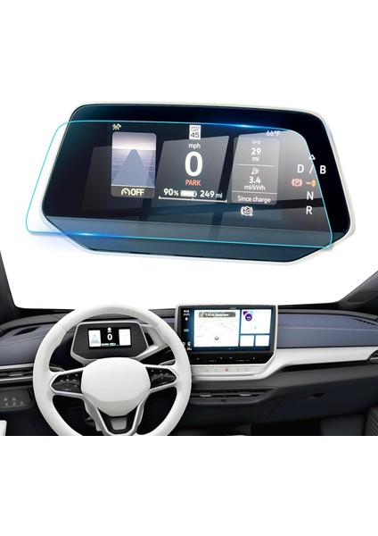 Volkswagen Id.3 10 Inç Navigasyon Multimedya ve Dijital Gösterge Uyumlu 9h Nano Ekran Koruyucu
