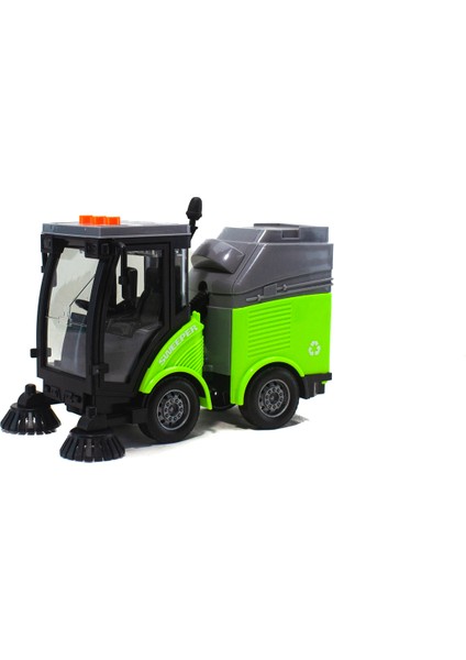 1/16 Ölçek Oyuncak Çöp Temizleme Kamyonu Işıklı Sesli