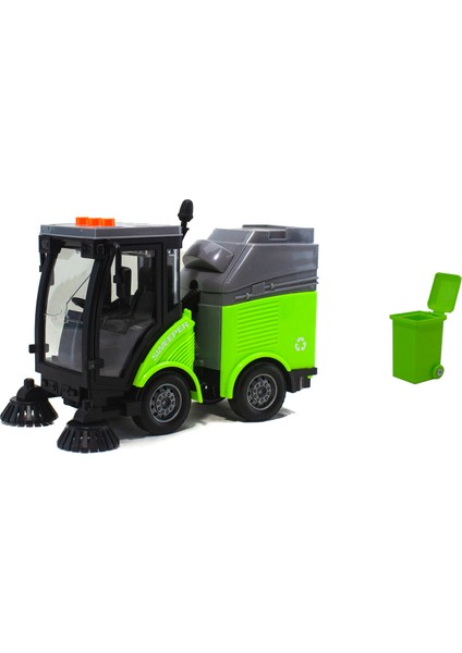 1/16 Ölçek Oyuncak Çöp Temizleme Kamyonu Işıklı Sesli fırsatları