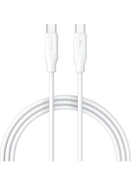25W Samsung Galaxy Type-C To Type-C Hızlı Şarj Kablosu Iki Uçu Type-C Yeni Nesil S20 Fe Plus Ultra 5g S21 Fe Plus Ultra 5g A73 A72 A71 A53 5g A33 M51 M33