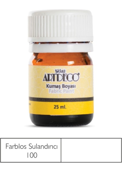 Kumaş Boyası 100 Farblos Inceltici 25 ml