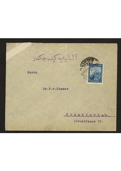 Turkey Send From Galata Postal Cover 2 Adet Eski Mektup Pul modelleri