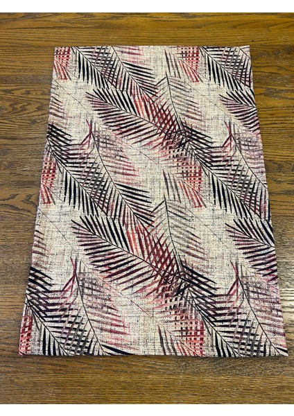 Tuğçe Demir Home Design Hasır Görünümlü Bordo Dal Desen Runner fiyatları